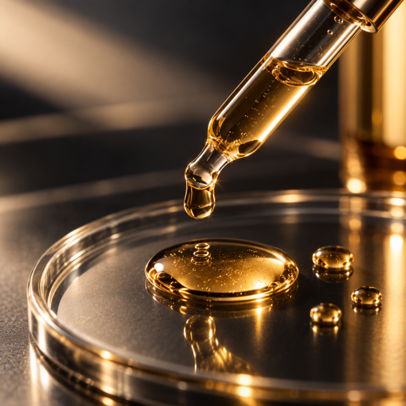 Rétinol : sérum ambré en pipette — ORTENEO